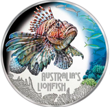 2019 Deadly and Dangerous Lionfish 1oz Silver Proof Coin