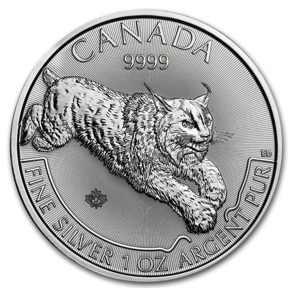 2017 Canada Lynx 1oz Silver Coin