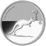 2012 $1 Kangaroo In Outback F15 Privy Mark 1oz Silver Proof Coin