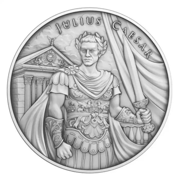 Legendary Warriors: Julius Caesar 1oz Silver Round