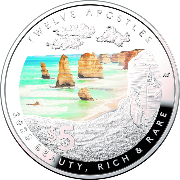 2023 Beauty Rich and Rare Twelve Apostles 1oz Silver Domed Coin