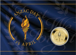 Anzac Day 2021 $1 Coin in Card