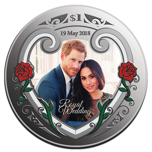 2018 Royal Wedding Prince Harry and Meghan 1oz Silver Proof Coin