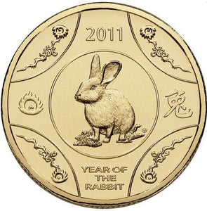 2011 $1 Year of The Rabbit Uncirculated Coin