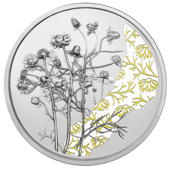 2023 Austria The Language of Flowers - The Chamomile 10 Euro 1/2oz Silver Proof Coin