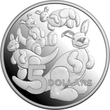 2024 $5 Fine Silver Proof Baby Coin Limited Edition Toy Kangaroo