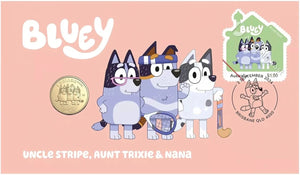 2024 $1 Bluey PNC - Uncle Stripe, Aunt Trixie & Nana