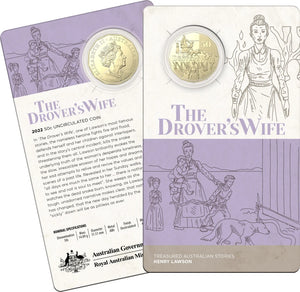 2022 Henry Lawson 50 Cent Coin - The Drover's Wife