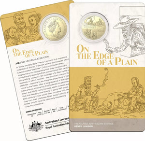 2022 Henry Lawson 50 Cent Coin - On The Edge Of A Plain