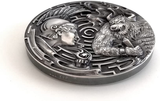 2021 Theseus and the Minotaur Antiqued 3oz Silver Coin