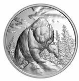 2023 Canada $20 1oz Silver Great Hunters: Grizzly Ultra High Relief Proof Coin