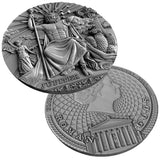 2016 Roman Gods 2oz Jupiter 2oz Silver Antiqued Coin