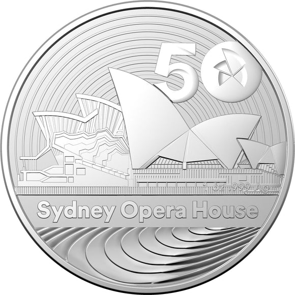 2023 Sydney Opera House 50th Anniversary 1oz Silver Coin