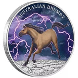 2024 Australian Brumby 1oz Silver Coloured Proof Coin