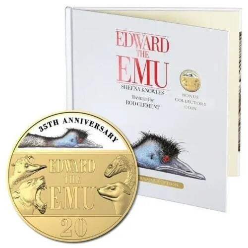 2023 20c Edward the Emu UNC Gold Coin Book