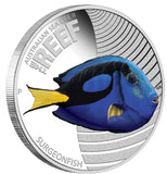 2012 50c Australian Sea Life II The Reef Surgeonfish 1/2oz Silver Coloured Proof Coin