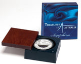 2007 $1 Treasures of Australia Sapphires 1oz Silver Proof Coin