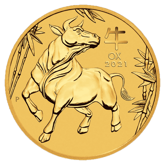 2021 1/4oz Gold Year of the Ox Coin