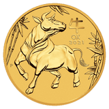 2021 1/4oz Gold Year of the Ox Coin