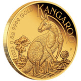 2023 Mini Roo 0.5g Gold Proof Coin in Card