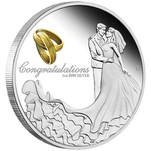 2023 Wedding 1oz Silver Proof Coin