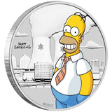 2020 The Simpsons Homer 1/2oz Silver Coloured Coin - Packaging Error