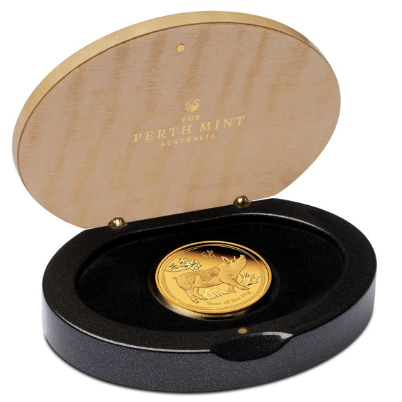 2019 Year of the Pig 1/10oz Gold Proof Coin