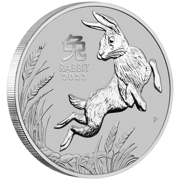 2023 1oz Platinum Year of the Rabbit Coin