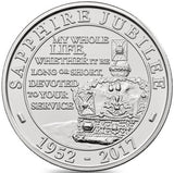 2017 QEII Sapphire Jubilee 5 Pound PNC