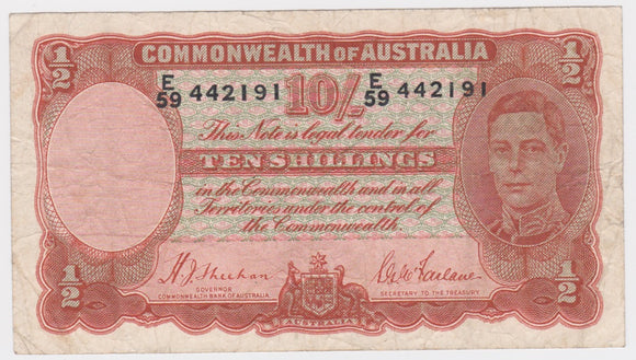 10 Shillings 1939 Sheehan/McFarlane Fine