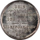1828 Switzerland 300th Anniversary of the Reformation in Bern Silver Medal
