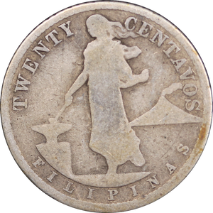 1917 Philippines 20 Centavo VG