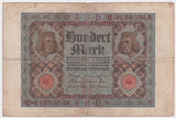 1920 Germany 100 Mark VG