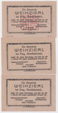 1921 Austria 10, 25 and 60 Heller Set UNC