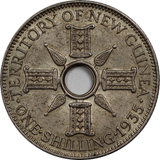 New Guinea 1935 Shilling VF