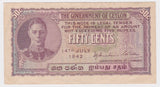 1942 Ceylon 50 Cents aVF