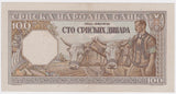 1943 Serbia 100 Dinar UNC