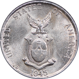 1945 Philippines 10 Centavo aUNC