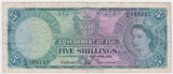1961 Fiji 5 Shillings VG