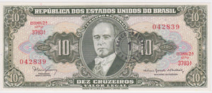 1962 (No date) Brazil 10 Cruzeiros UNC
