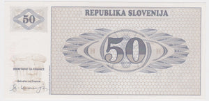 1990 Slovenia 50 Tolarjev UNC