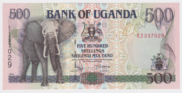 1998 Uganda 500 Shillings UNC