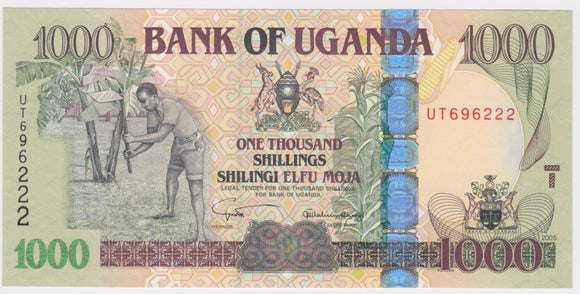 2005 Uganda 1000 Shillings UNC