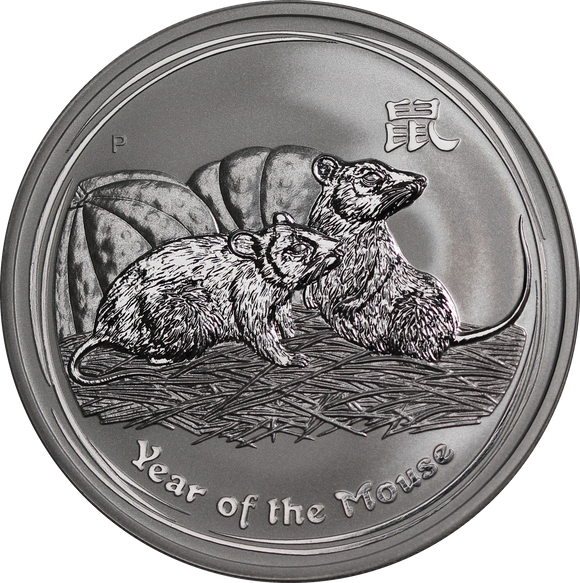 2008 1oz Silver Year of the Mouse