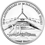 2013 25th Anniversary of Parliament House 20c PNC