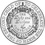 2015 Royal Birth Princess Charlotte 5 Pound PNC