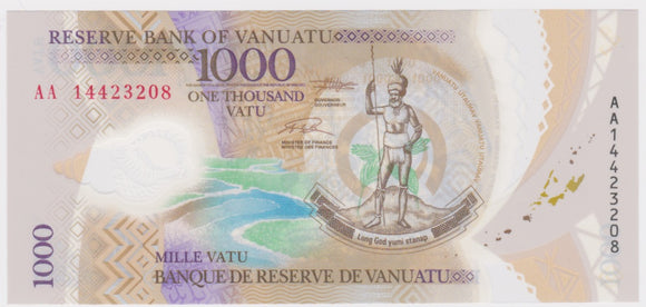 2014 Vanuatu 1000 Vatu UNC