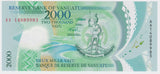 2014 Vanuatu 2000 Vatu UNC