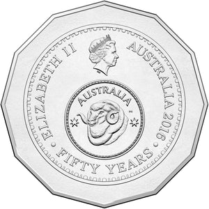 2016 50c Decimal Changeover Anniversary Uncirculated Individual Coin