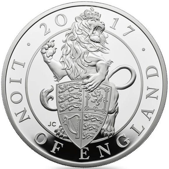 2017 Queens Beasts 10 Pounds Lion of England 5oz Silver Proof